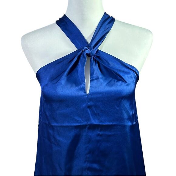 Rachel Zoe Blue Halter Top Sz XS NWT - Picture 3 of 11